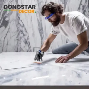 how to cut and install uv marble sheets