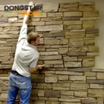 how to install pu stone panels on walls 1